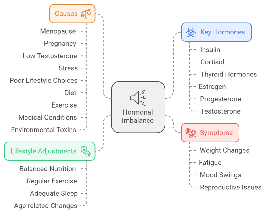 What causes of hormonal imbalance?